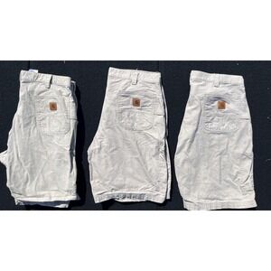 Carhartt Shorts Mens 40 Tan B147‎ Original Fit Canvas Work Carpenter Tool Lot 3